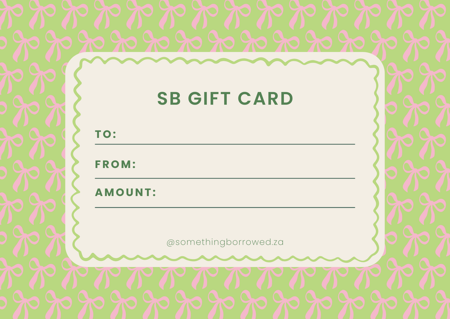 Something Borrowed Gift Card