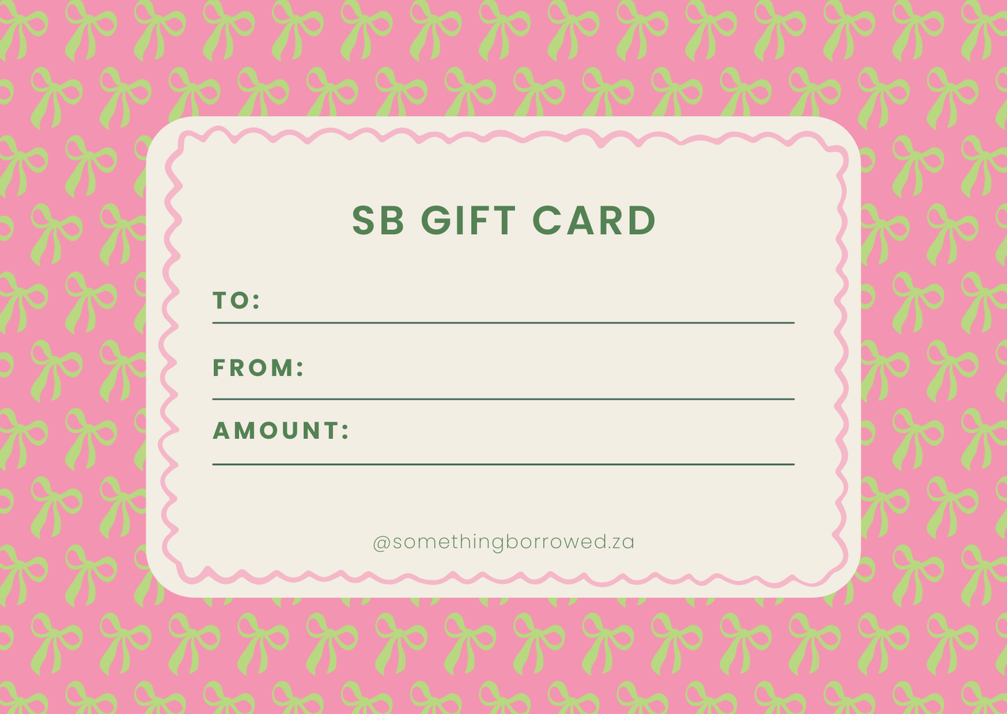Something Borrowed Gift Card