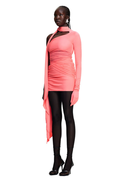h&m long sleeve dress H&M x Mugler: Knot-Detail Dress FOR SALE – Something Borrowed